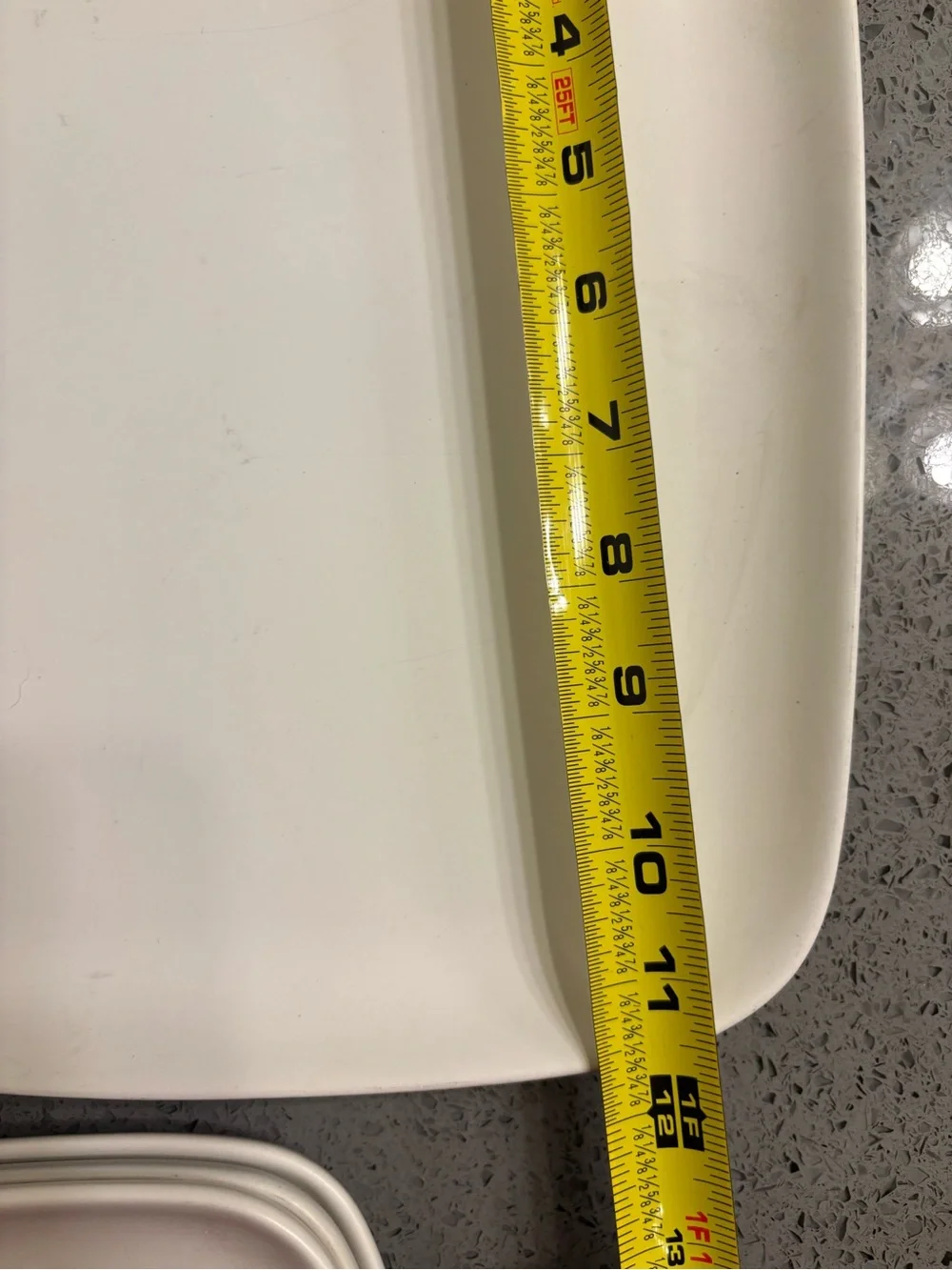 CB2 White Square Stoneware serving plates4 total.